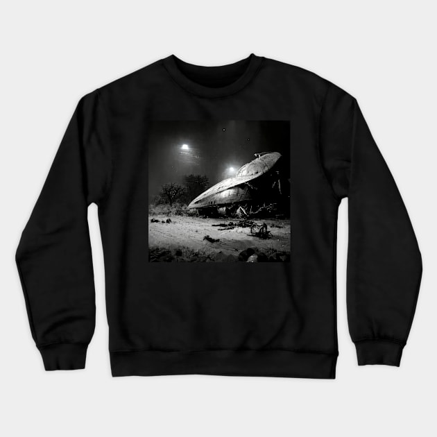 Roswell Ufo Series Crewneck Sweatshirt by VISIONARTIST